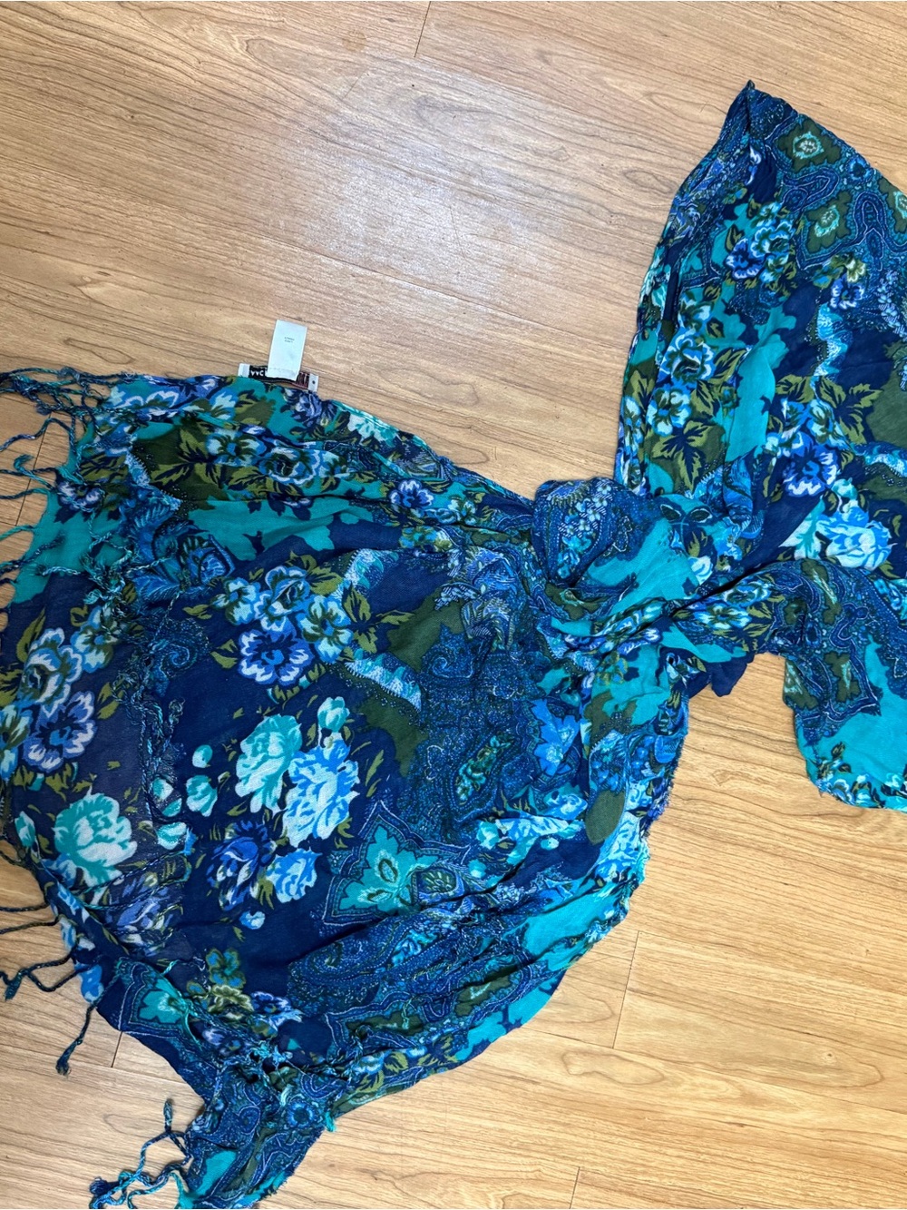 Women’s Blue Floral scarf